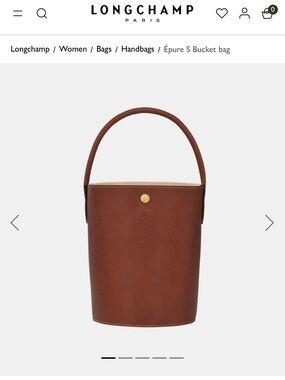 NWT Longchamp Brown Épure Bucket Bag